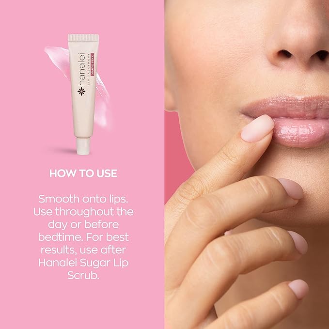 Hanalei Hydrating Lip Treatment Balm – Cruelty-Free, Paraben-Free Moisturizer for Severely Dry, Chapped Lips – Kukui Oil, Shea Butter & Grapeseed Oil –Mauve Pink Tint, Travel-Size 3-Pack (5g X 3)-Velvo Beauty
