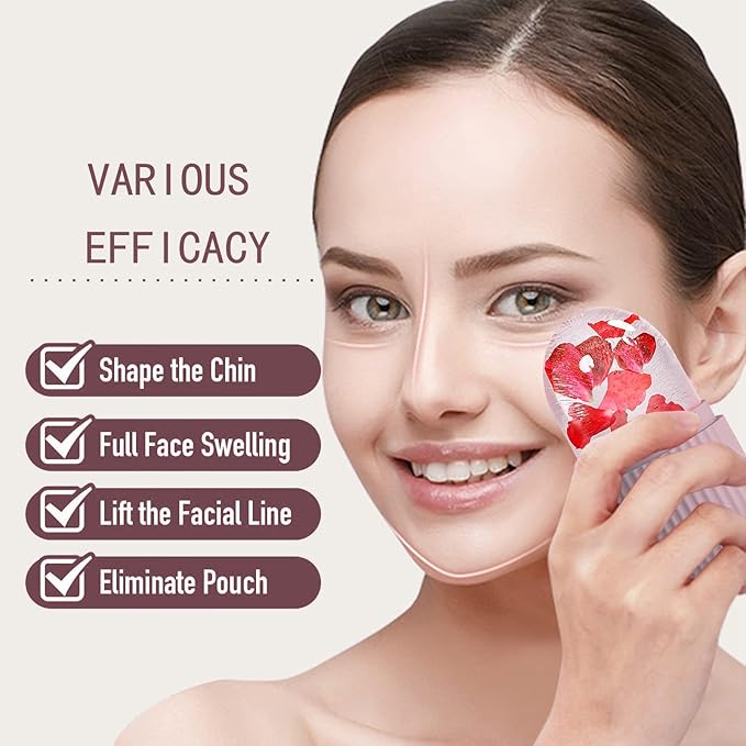 XHJRI Ice Face Roller Massager,Ice Cube Roller for Face, Eyes and Neck Naturally Conditioning and Skin Care,De-Puff Eye Bags,Reduce Migraine Pain,Reusable Massage Silicone Ice Mold (Brown)-Velvo Beauty