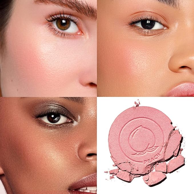 Face Blush, Powder Blush Makeup, Longlasting Highly Pigmented Face makeup, Smooth, Vegan & Cruelty Free, 1 Count, 06 PEACH-Velvo Beauty