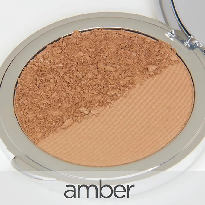 La Bella Donna Compressed Mineral Foundation - Amber, 12 oz Pressed Powder Makeup for All Skin Tones, Long Lasting Full Coverage Sun Kissed Tan-Velvo Beauty