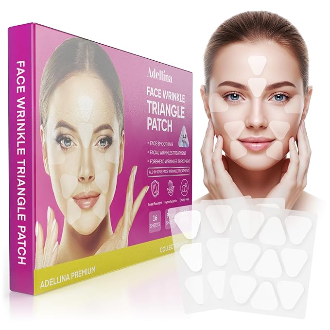 New Anti Facial Wrinkle Patches: Anti Wrinkle Patches Overnight - Smile Line Pathces - Facial Wrinkle Patche for Forehead, Smile Line, Under Eye 144 Pcs (1 Count (Pack of 144), Unscented)-Velvo Beauty