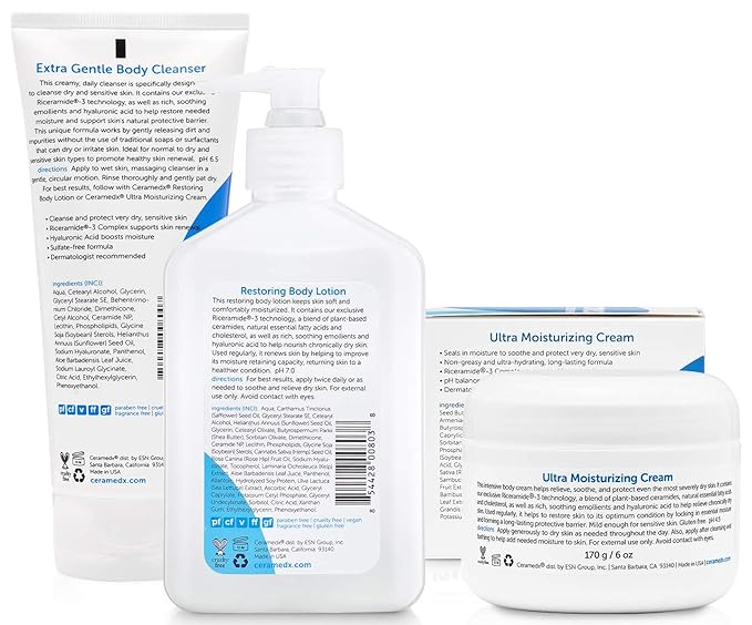 CERAMEDX Skincare System Regimen (3 pack) | For Dry, Sensitive Skin-Velvo Beauty