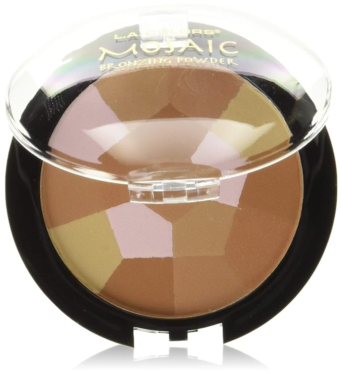 L.A. Colors Mosaic Bronzer/Blush Compact, Golden Bronze, 0.09 Ounce-Velvo Beauty