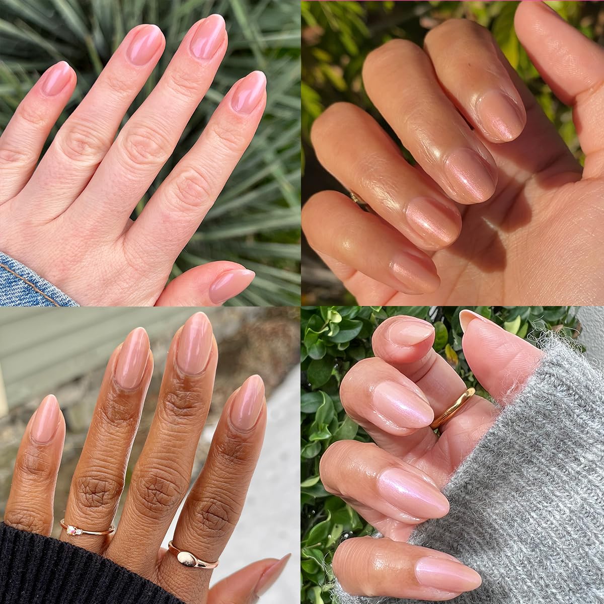 Olive & June Long Lasting Nail Polish | Plump Gel-Like Finish No Lamp Needed | Lasts up to 10 days | Salon-Quality at Home | 15-Free Vegan Cruelty-Free Chip-Resistant | Sandy Scallop Golden Iridescent-Velvo Beauty