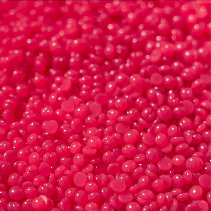 KoluaWax Hard Wax Beads for Hair Removal – Coarse Hair Formula – Face, Brazilian, Underarm, Back Chest, Bikini Waxing – Dragon Fruit & Hibiscus 1lb Refill for Wax Warmers & 10 Applicator Sticks 2 Pack-Velvo Beauty