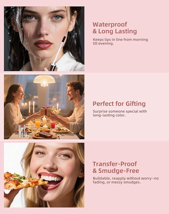 KIMUSE Peel Off Lip Stain, Long Lasting Lip Stain Peel Off with Tweezer, Waterproof Lip Liner Stain, Transfer-Proof, Highly Pigmented Color, Matte Finish-Velvo Beauty