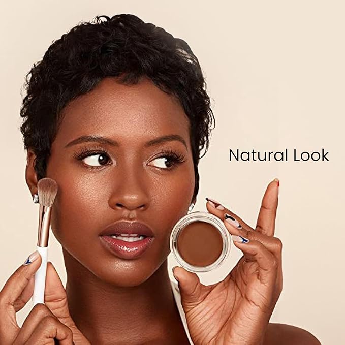 Monika Blunder Beauty - Blunder Cover Foundation, Concealer - Shade: 7 - Sieben - Deep Neutral Undertones - Clean Beauty, All-In-One, Cruelty-Free, Fragrance-Free, Vegan - 0.62 oz-Velvo Beauty