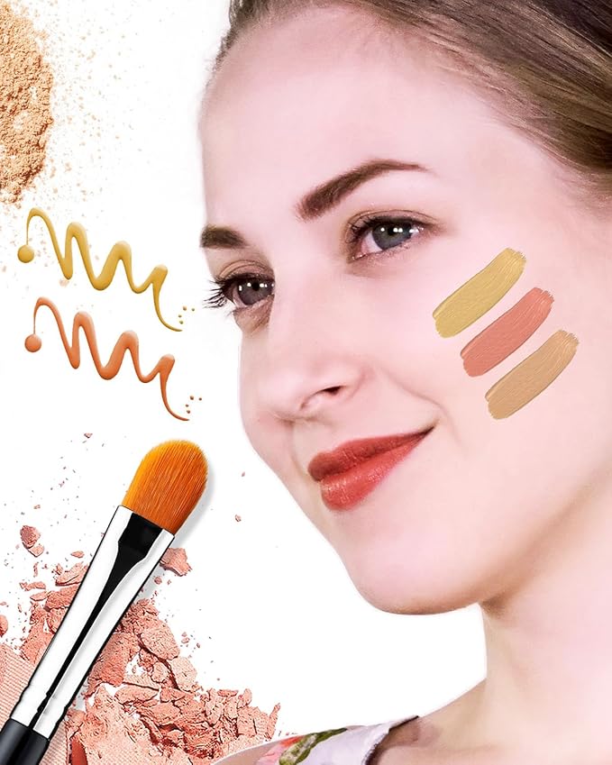 Concealer Brushes, EIGSHOW Eyeshadow Primer Brush for Concealer, Blending, Eyeshadow - Professional Tools for Applying Cream, Liquid Shadows and Eye Primer Base (E828 2piece)-Velvo Beauty