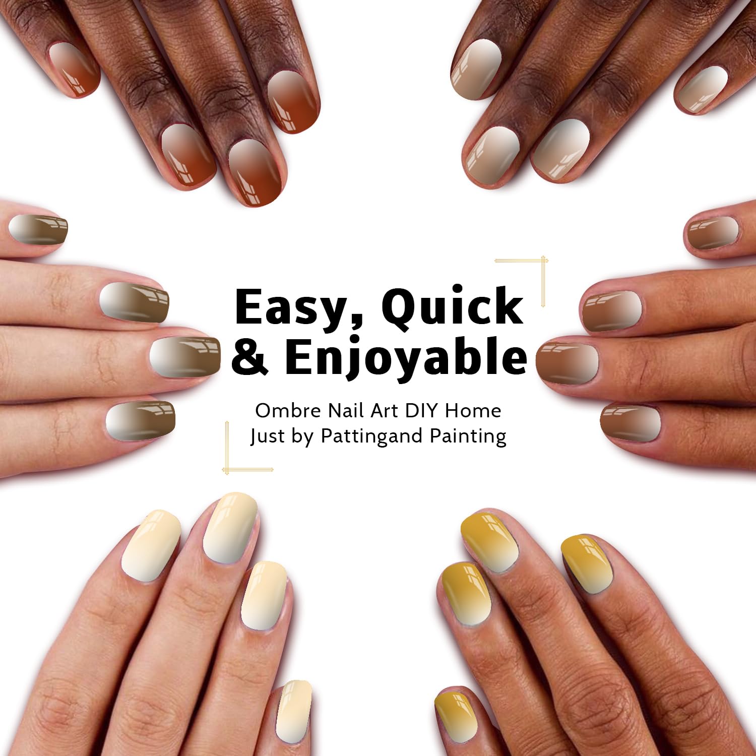 Sponge Pat Paint Nail Gel, 9 Colors Ombre Nails Gradient Gel Nail Blush Blooming Aura Nails Drawing Stripper Floral Painting Nail Art, No Wipe, UV/LED Curing (9 Colors B)-Velvo Beauty