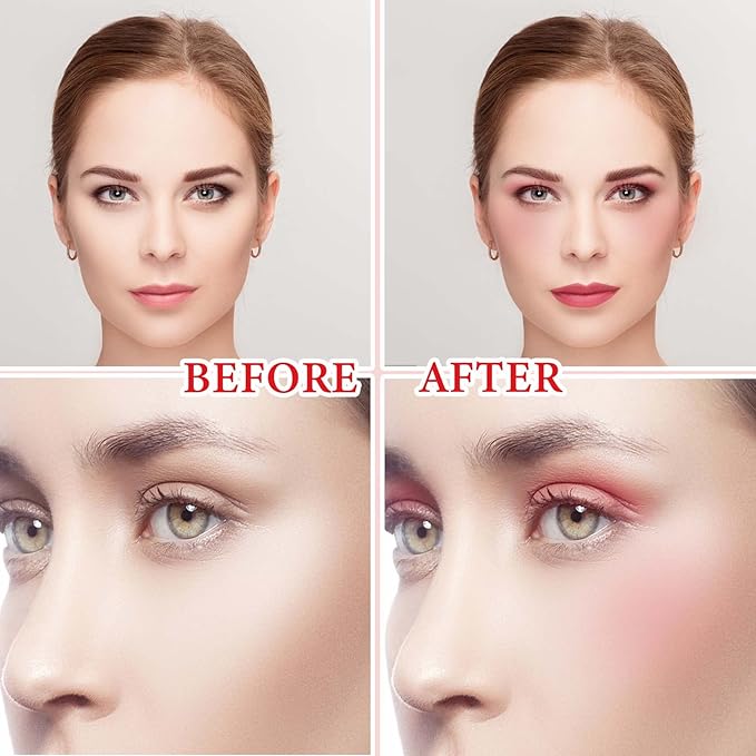 Cream Contour Blush Stick,Long Lasting Waterproof Blush Stick for Cheeks&Lips Multipurpose Face Highlighting Concealing Cream,Shimmer Contour Stick Makeup for Women（Pink）-Velvo Beauty