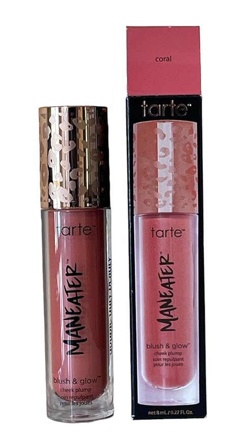 Tarte Maneater Blush And Glow Cheek Plump Full Size 8ML (Coral, 8mL)-Velvo Beauty