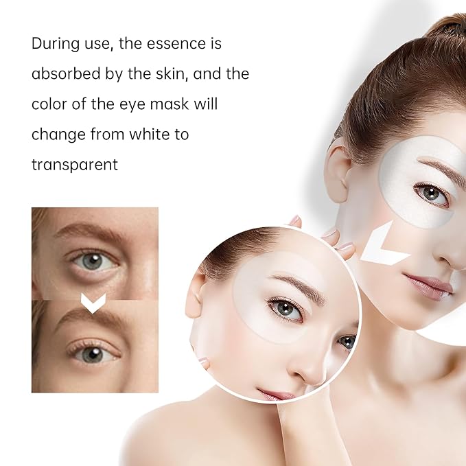 Novoy 15 Pairs Bio-Collagen Real Deep Eye Patches - 6-in-1 Retinol Overnight Eye Patches for Dark Circles, Puffiness & Wrinkles | 2% Caffeine+Hyaluronic+Niacinamide, Korean Popular Eye Mask - ROSE-Velvo Beauty