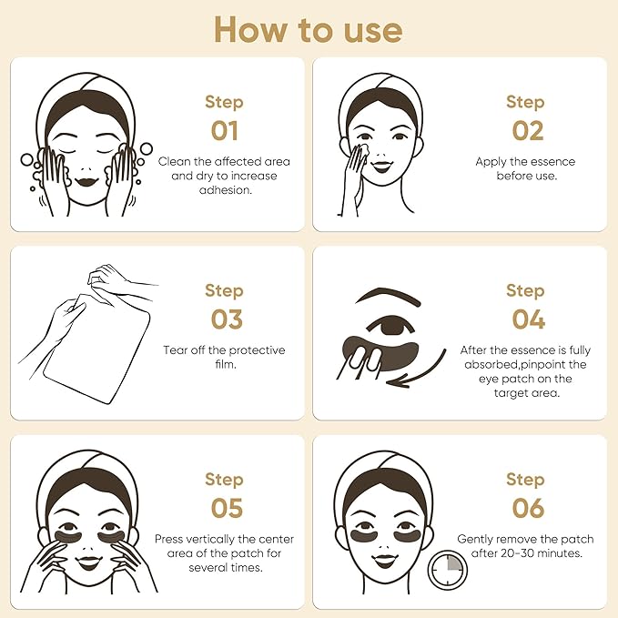 200Pcs/100 Pair Under Eye Patches Gold for Dark Circles, Puffy Eyes, and Wrinkles, 24K Gold Eye Mask for Face, Eye Cream for Men and Women-Velvo Beauty