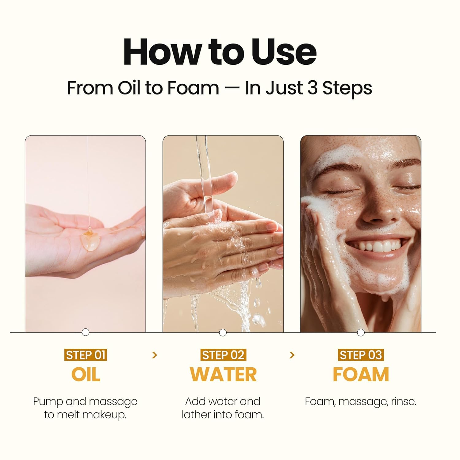 [K-Beauty] PuriteaToc Oil to Foam - All-in-One Korean Face Wash OilBased Foaming Facial Cleanser - Deeply Hydrating & Moisturizing Makeup Deep Cleansing Oil for Dull Skin (3.88 fl oz)-Velvo Beauty