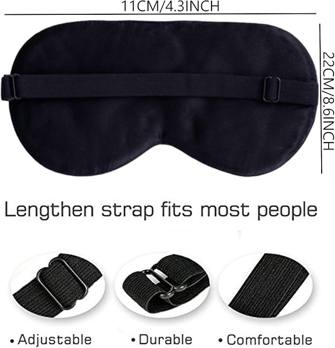 100% Pure Silk Eye Mask Sleep Eye Mask Eye Cover Eyeshade Sleeping Eye Mask Printed Colors (#11)-Velvo Beauty