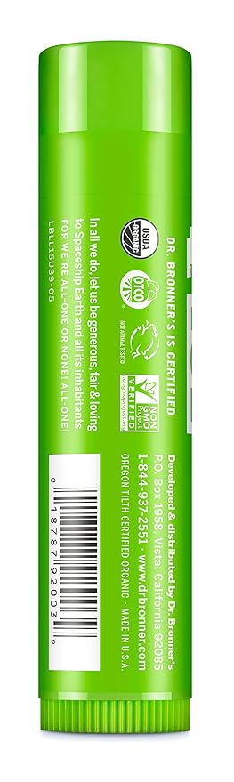 Dr. Bronners Lemon Lime Lip Balm, 4 GR-Velvo Beauty