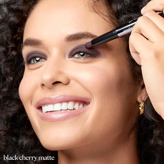 Julep Eyeshadow 101 Cream-to-Powder Waterproof Shadow Stick – Black Cherry Matte – Long-Lasting, Crease-Proof, Rich Toned Burgundy Matte Cream Eyeshadow with Built-in Smudger-Velvo Beauty
