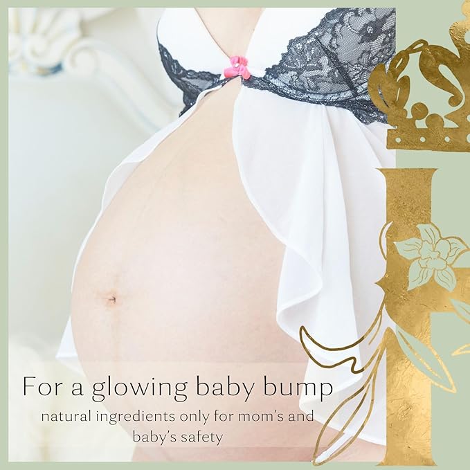 Bump Butter: 100% Natural Whipped Cocoa Butter Formula for Growing Baby Bumps - Soothing & Nourishing with Neroli & Frankincense - 3.4 Fl Oz/100 ML-Velvo Beauty