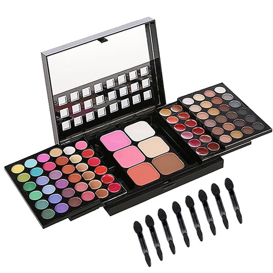 BONNIE CHOICE All in One Makeup Kit for Women Full Kit, Valentines Day Gifts Makeup Set, Include 48 Eyeshadow, 18 Lip Gloss, 3 Blusher, 6 Concealer, 3 Contour Powder, 4 Brushes, 1 Mirror-Velvo Beauty