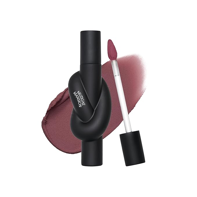 Tie Up Cover Tint - Waterproof & Long Lasting Lip Stain for Women - Korean Base Nude Tint Stick - Kbeauty Matte Gloss - Mood Color Changing (06 COLDISH MAUVE, 0.2 Fl oz)-Velvo Beauty