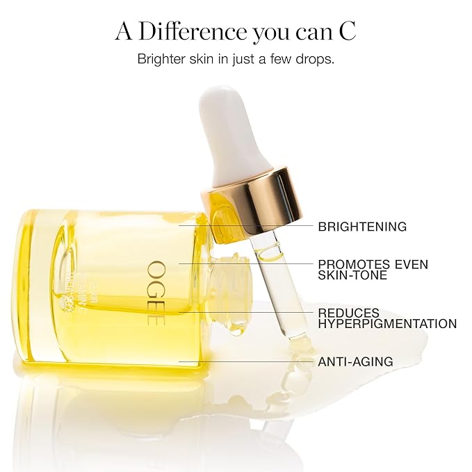 Ogee Vitamin C THDA 20% Elixir - Certified Organic Vitamin C Face Serum - Brightening Vitamin C Serum for Face-Velvo Beauty