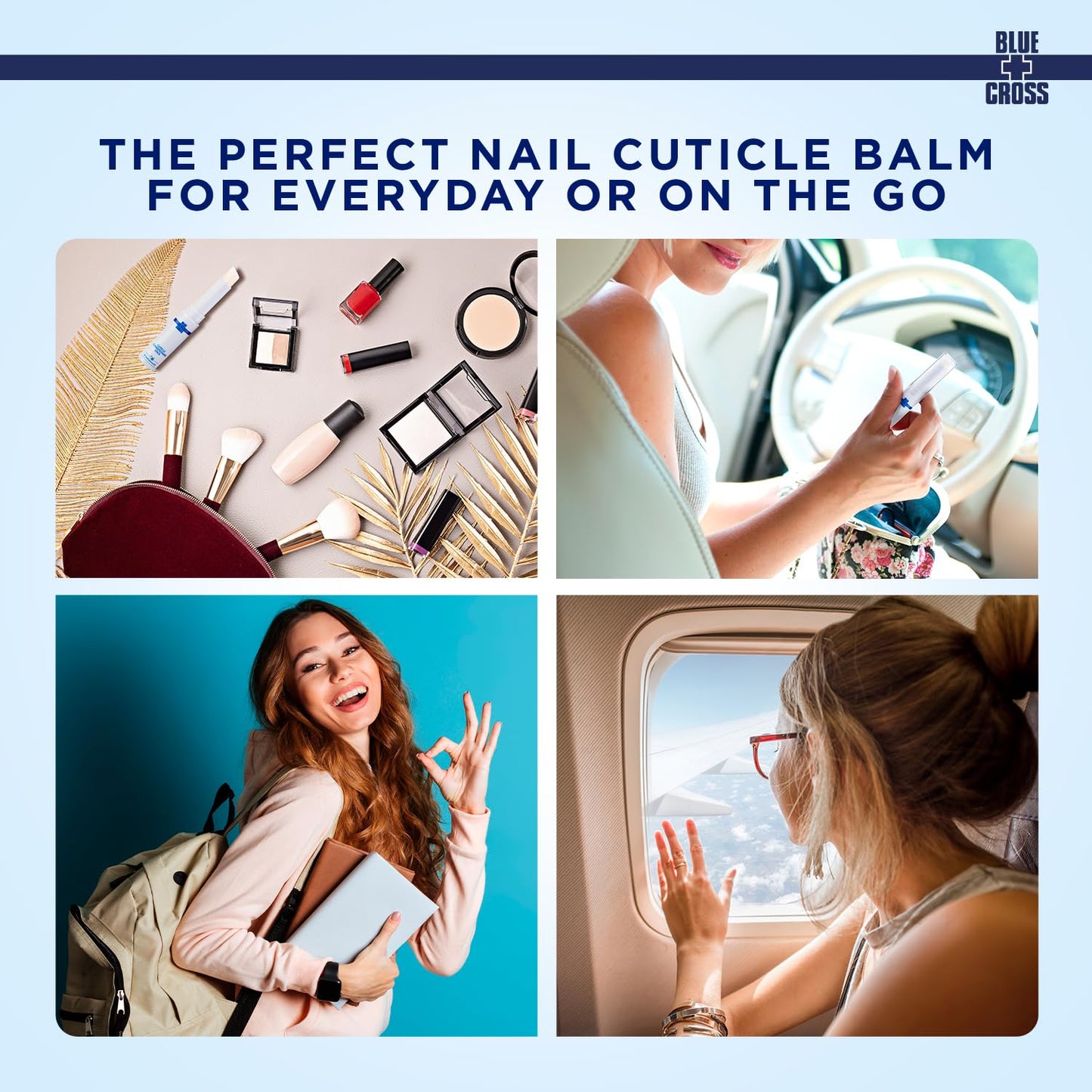 Blue Cross Cuticle Balm Conditioning Stick, Scented Cuticle Softener Oil Balm with Nourishing Sunflower & Grape Seed Oil, Professional Nail Care Supports Dry + Damaged Cuticles, 0.05oz, Pomegranate-Velvo Beauty