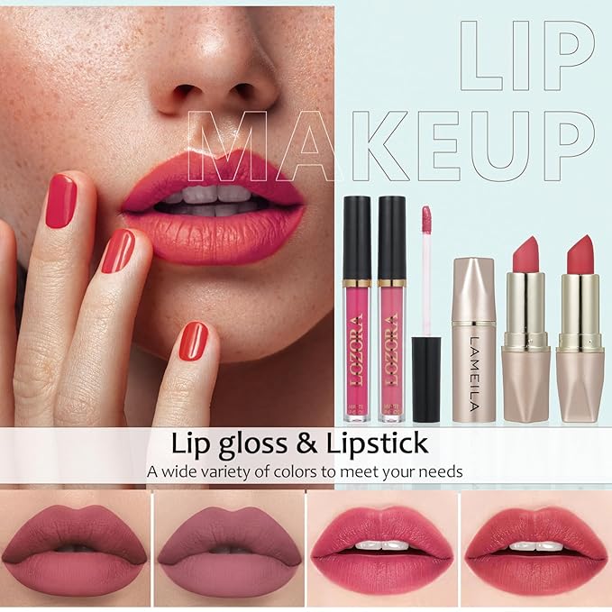 All in One Makeup Kit for Women Full Kit Includes Palette Foundation & Face Primer, Makeup Brush Makeup Sponge, Eyebrow Soap, Winged Eyeliner Stamp 20 Colors Eyeshadow Gift Set for Women, Girls & Teen-Velvo Beauty