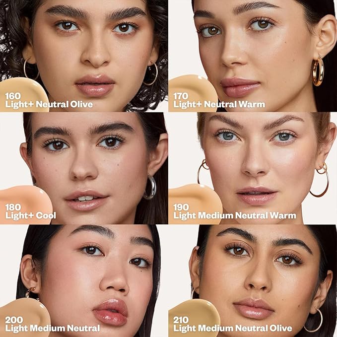 Kosas Revealer Skin-Improving Foundation with SPF 25 Protection - Hydrate, Brighten, Soothe, Plump, Protect Skin - Smoothing Texture, Natural Finish and Clean Formula - Light Medium Neutral Warm 190-Velvo Beauty