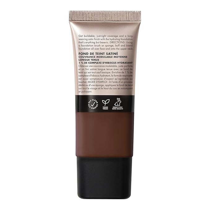 e.l.f. Soft Glam Foundation, Medium Coverage, Long-Lasting & Buildable Foundation For A Smooth, Satin Finish, Vegan & Cruelty-Free, 60 Rich Cool-Velvo Beauty