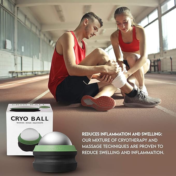Massage Ice Roller Ball - Roller for Muscles Deep Tissue - Cold Therapy - Plantar Fasciitis Roller-Velvo Beauty
