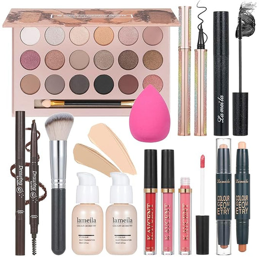 Makeup Kits Makeup Sets for Teens Women Teenagers Makeup Kit for Women Full Kit Make up Set Girls Gift Eyeshadow Foundation Makeup Kits for Teens Girls Ages-Velvo Beauty
