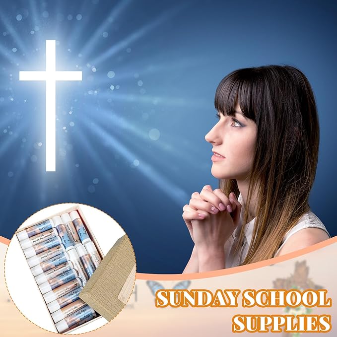 50 Pcs Christian Religious Gifts Bulk Bible Verse Lip Balms Favors Inspirational Scripture Gifts Sunday School Church Christmas Employee Appreciation Gifts for Women Men Staff Coworkers-Velvo Beauty