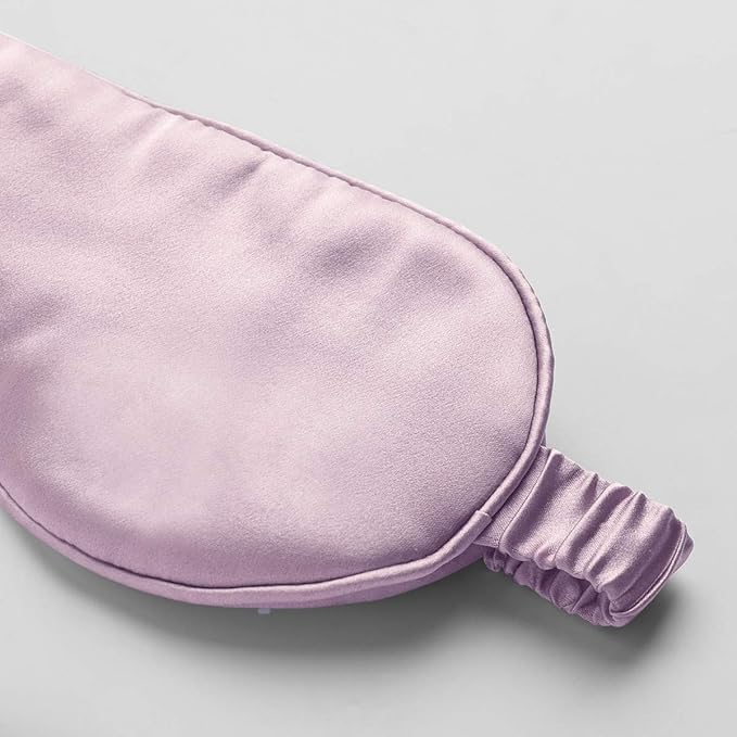 Silk Sleep Mask Light Blocking Luxury 100% Mulberry 19mm Silk Eye Mask Eye Cover Blindfold Ultra Soft Light & Comfy Anti Aging Skin Care with Travel Bag Gift Package-Velvo Beauty