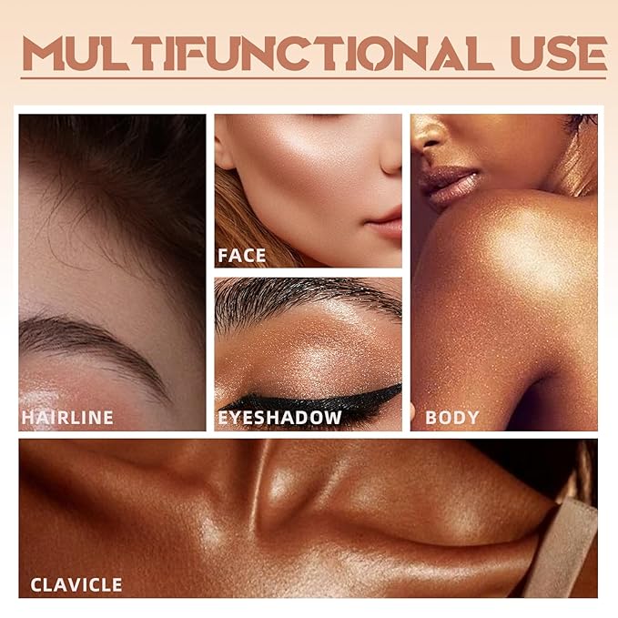 Cream Contour Stick for Cheeks Tint, Multi-Use Makeup Highlighter Blush Bronzer Stick, Natural Glow Solid Moisturizer Stick Blendable Illuminator On-the-Go Shimmer Cream Contour Makeup-02-Velvo Beauty