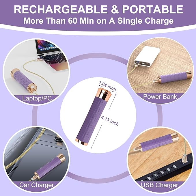 Facial Hair Remover for Women, Painless Rechargeable Hair Removal Device, Comes with 2 Replacement Heads, Portable Electric Shaver/Razors for Face, Chin, Upper Lip, arms (Orange)-Velvo Beauty