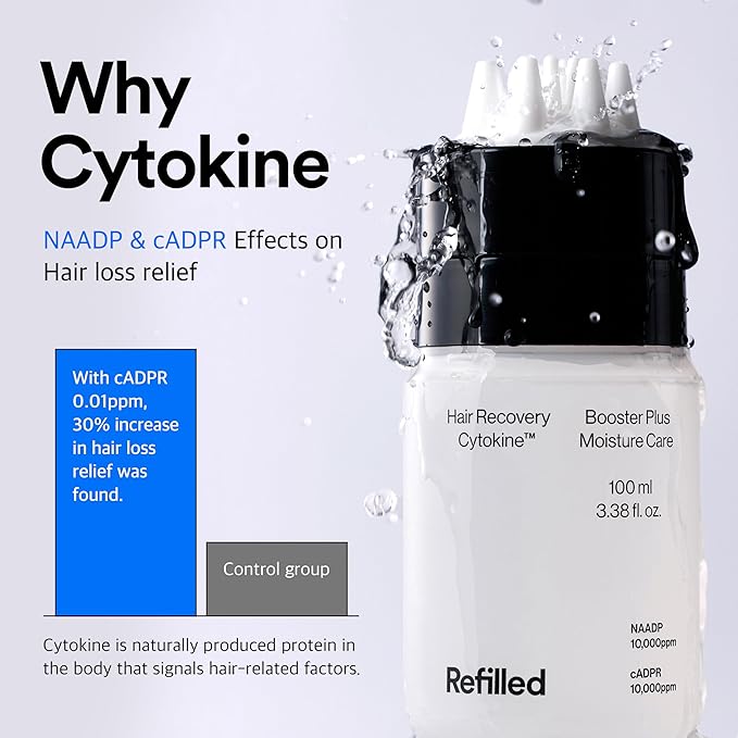 Hair-Recovery Cytokine Booster, 3.38 Fl.Oz.– Hair Regrowth Tonic for Thinning Hair, Hair Loss Treatment, Stimulates Follicles, Thicker, Stronger Hair (Sensitive)-Velvo Beauty