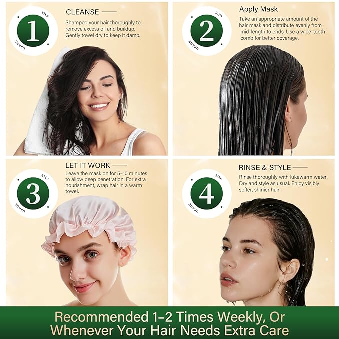 Juland Hair Mask, Collagen Hair Mask with Natural Amla Oil for Moisturization & Damage Repair, Hydroplex Technology for Stronger, Shinier Hair, 11 oz – Revitalizing Treatment for Dry, Damaged Hair-Velvo Beauty