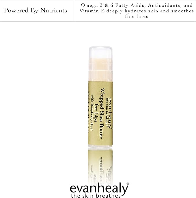evanhealy Whipped Shea Butter for Lips | Organic Red Raspberry Seed Oil, Beeswax, & Argan Oil | Moisturizing Lip Balm (3 Pack)-Velvo Beauty