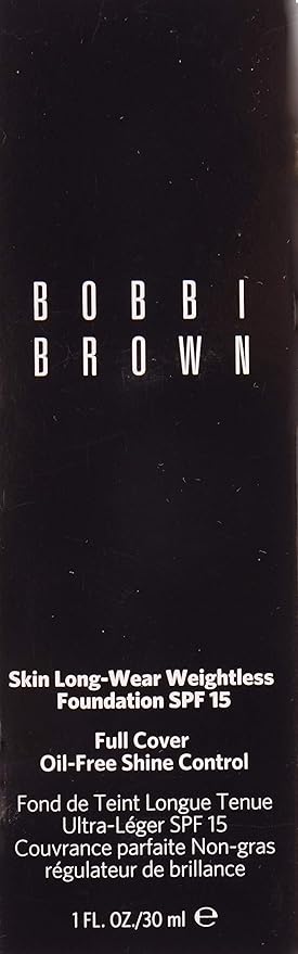 Bobbi Brown Skin Long-Wear Weightless Foundation SPF 15-1 Warm Ivory Women 1 oz-Velvo Beauty