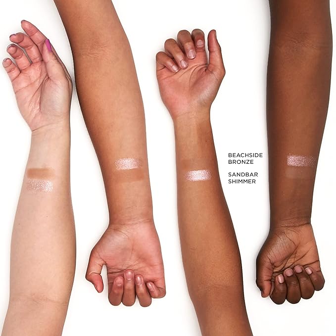 Petite ’n Pretty GLOW Makeup Set for Kids, Tweens and Teens - Includes Cheek & Highlighter Duo, Gloss Lip Balm, and Fully Feathered Volumizing Mascara - Clean Makeup, Made in the USA-Velvo Beauty