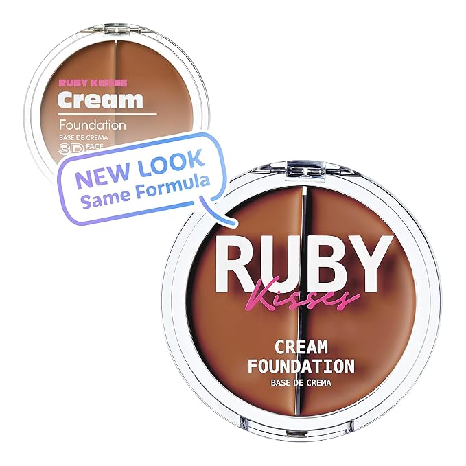 Ruby Kisses 3D Face Creator Cream Foundation & Concealer, 12 Hours Long Lasting, Medium to Full Coverage, Non-Greasy, Ideal for Makeup & Contour Palette (Level 14)-Velvo Beauty