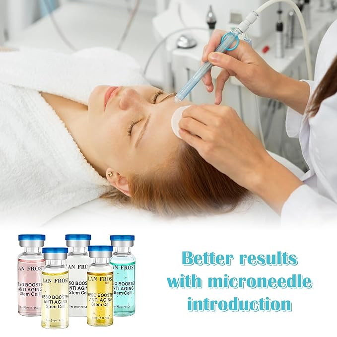 BB Facial Glow Kit Hyaluronic Acid Essence Skin Care Combination 0.17oz Hyaluronic Acid Ampoule and Essence Foundation 10 Vials Facial Serum Skin Therapy Kit-Velvo Beauty