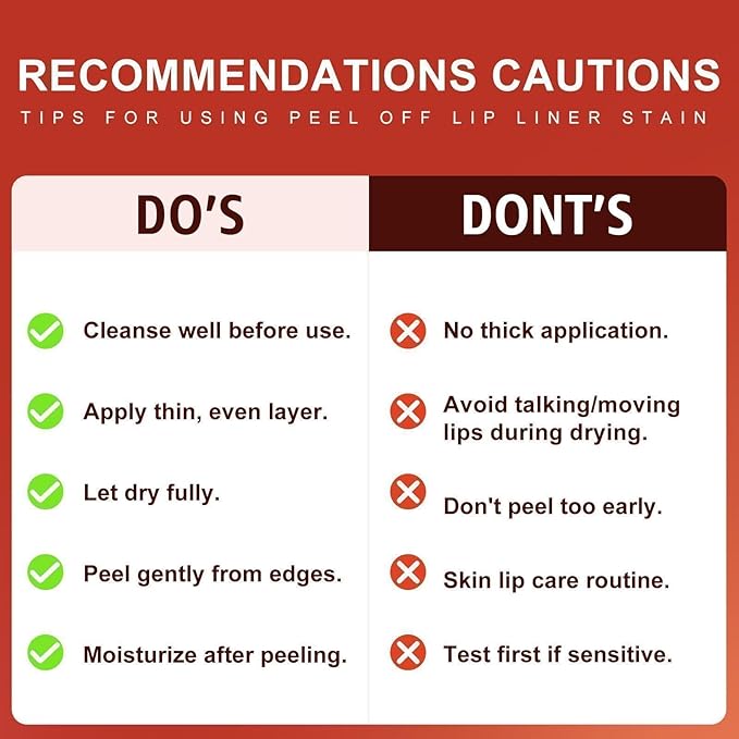 Lip Stain Peel Off - Lip Liner Waterproof, Lip Liner Stain Transfer Proof & Plumping, Moisturizing Non-Stick Cup Matte Finish Stay On All Day, Nude Color-Velvo Beauty