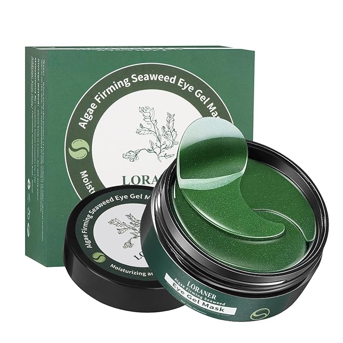 Green Seaweed Under Eye Masks (60 pcs),Eye Hydrolyzed Collagen Patches, Eye Gel Treatment Masks,Eye Pads for Dark Circles,Puffy Eyes,Under Eye Bags,Moisturizing,Anti-aging-Velvo Beauty