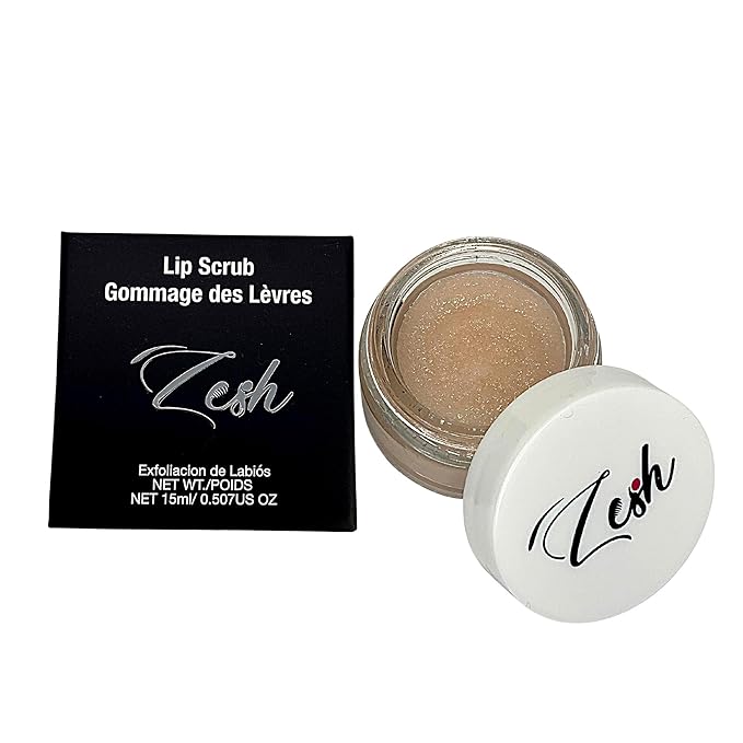 Organic Lip Scrub - Enriched with Organic Coconut Oil, Shea Butter, Avocado Oil, Jojoba Oil, and Vitamin E, Exfoliates and Hydrates Dry or Chapped Lips, Made in Canada, 70g-Velvo Beauty