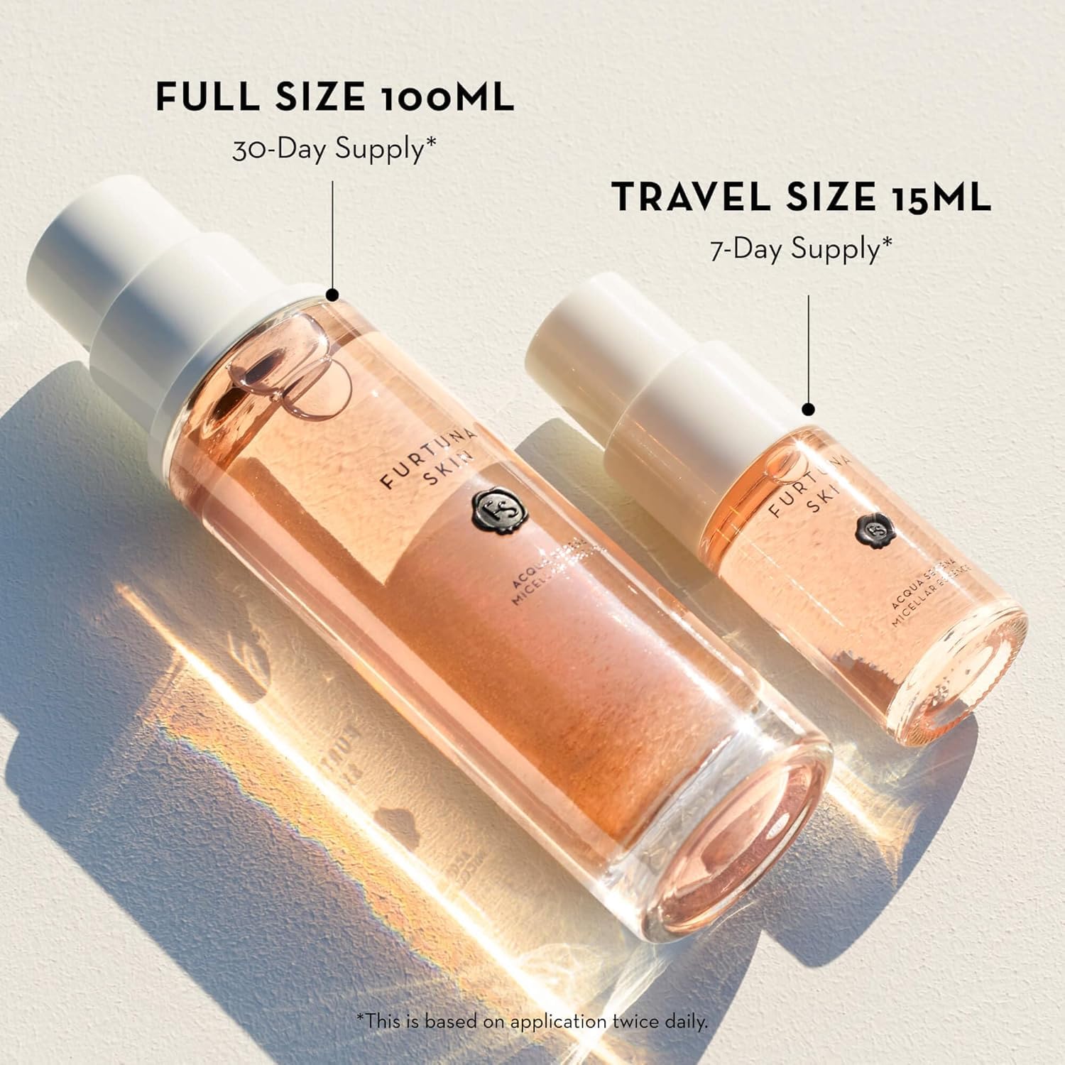 Furtuna Skin Micellar Cleansing Essence Water - Dual-Use Cleanser & Toner, Nutrient-Rich, pH Balanced, Organic Botanicals, Dermatologist Approved - 15ml-Velvo Beauty