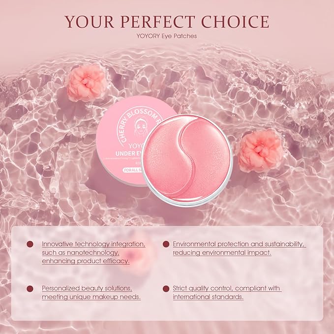 Under Eye Patches Masks - for Dark Circles, Puffiness, Eye bags,and Fine Lines Smoothing Skin Care Treatment with Collagen and Hyaluronic Acid for Women and Men, (60 Pcs) Pink-Velvo Beauty