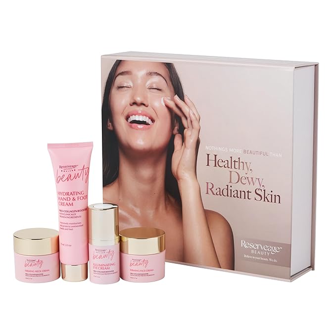 Reserveage Collagen Boosting Skincare Bundle - Includes Age-Defying Face Cream, Eye Cream, Hand & Foot Cream & Neck Cream for Women-Velvo Beauty