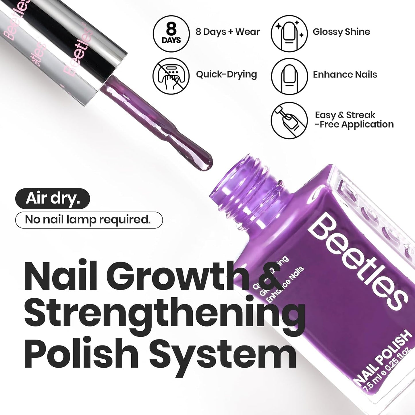 Beetles Christmas Nail Polish Set, 6 Colors Quick Dry Jelly Nail Polish Kit, Winter & Fall Sheer Jelly Syrup Nails Enchanted Night Gifts for Women Salon DIY Manicure Kit-Velvo Beauty