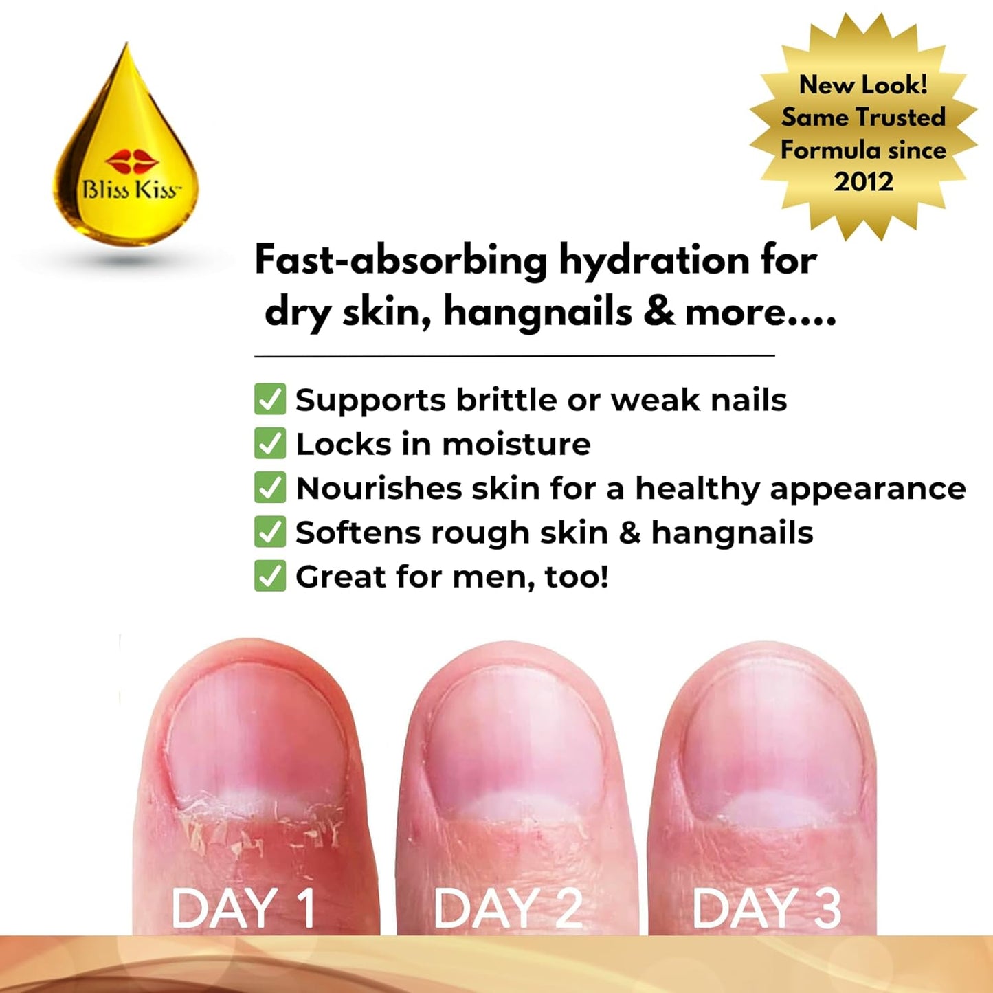 Bliss Kiss Simply Pure Dropper with Refillable Cuticle Squeeze Pens 3-Pack Kit (Vanilla, 3-Pens)-Velvo Beauty